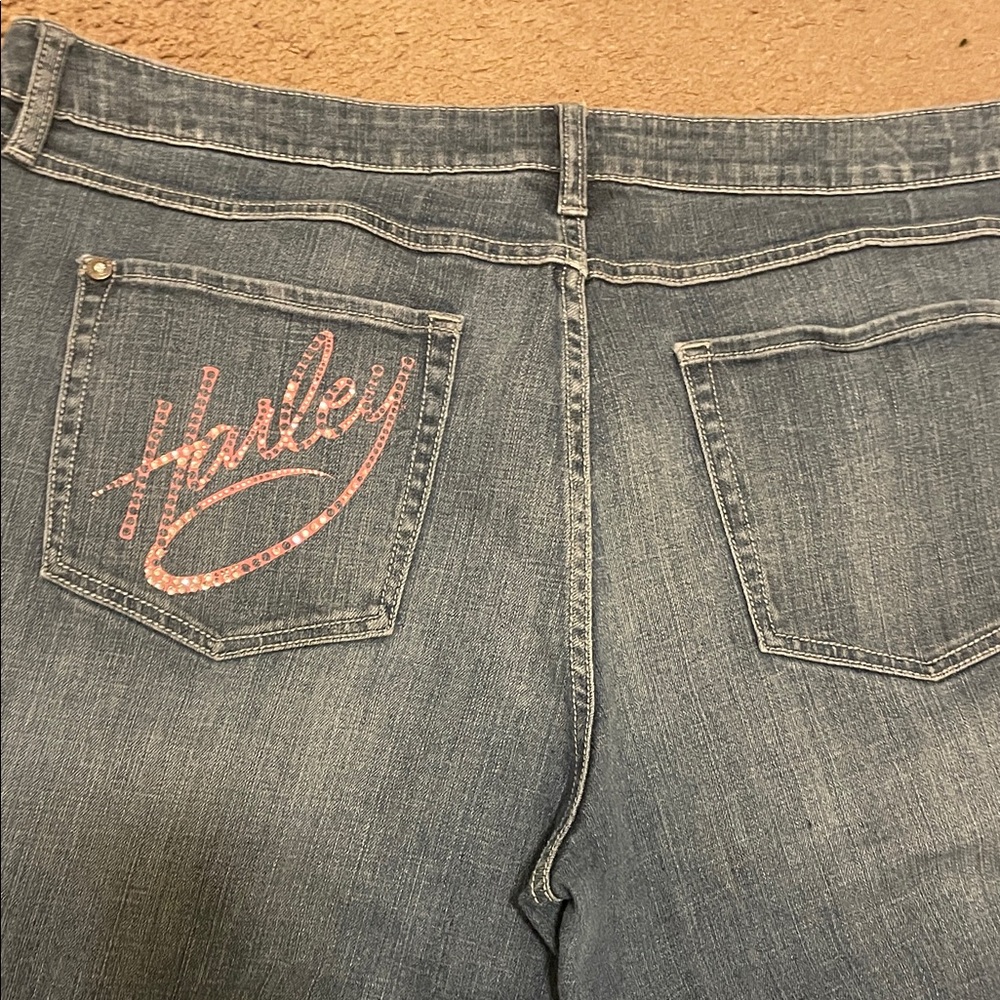 Harley-Davidson Size 22 Women's Flared Jeans - Picture 5 of 9